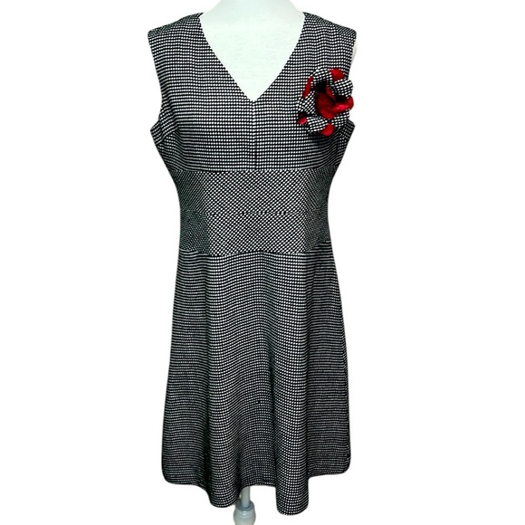 Donna Ricco Houndstooth Dress - Picture 1 of 8